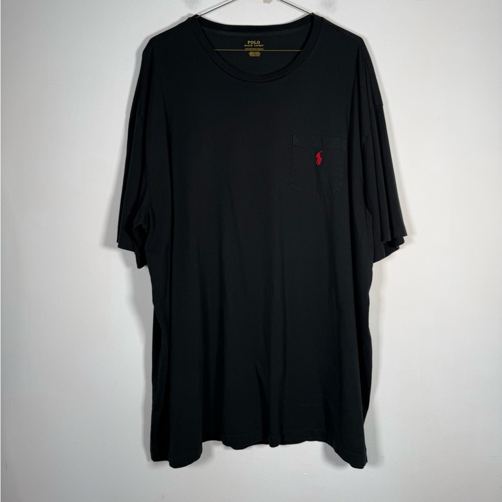 Polo by Ralph Lauren Men’s Size 2XLT Short-Sleeve Pocket Tee with Red Pony